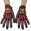 Halloween Party Gloves with Bone Pattern Punk Style Costume 1