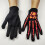 Halloween Party Gloves with Bone Pattern Punk Style Costume 4