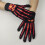 Halloween Party Gloves with Bone Pattern Punk Style Costume 6