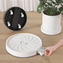 Flowerpot Coasters Mobile Flower Pot Roller With Swivel Casters Indoor Movement White 35 Cm