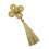Handcrafts Clovers Tassels With Gold Thread Design Elegant 1
