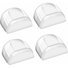 Genomskinlig dörrstopp, golvbuffertar för bred användning och snabb installation i olika rumstyper (transparent, 4 st)