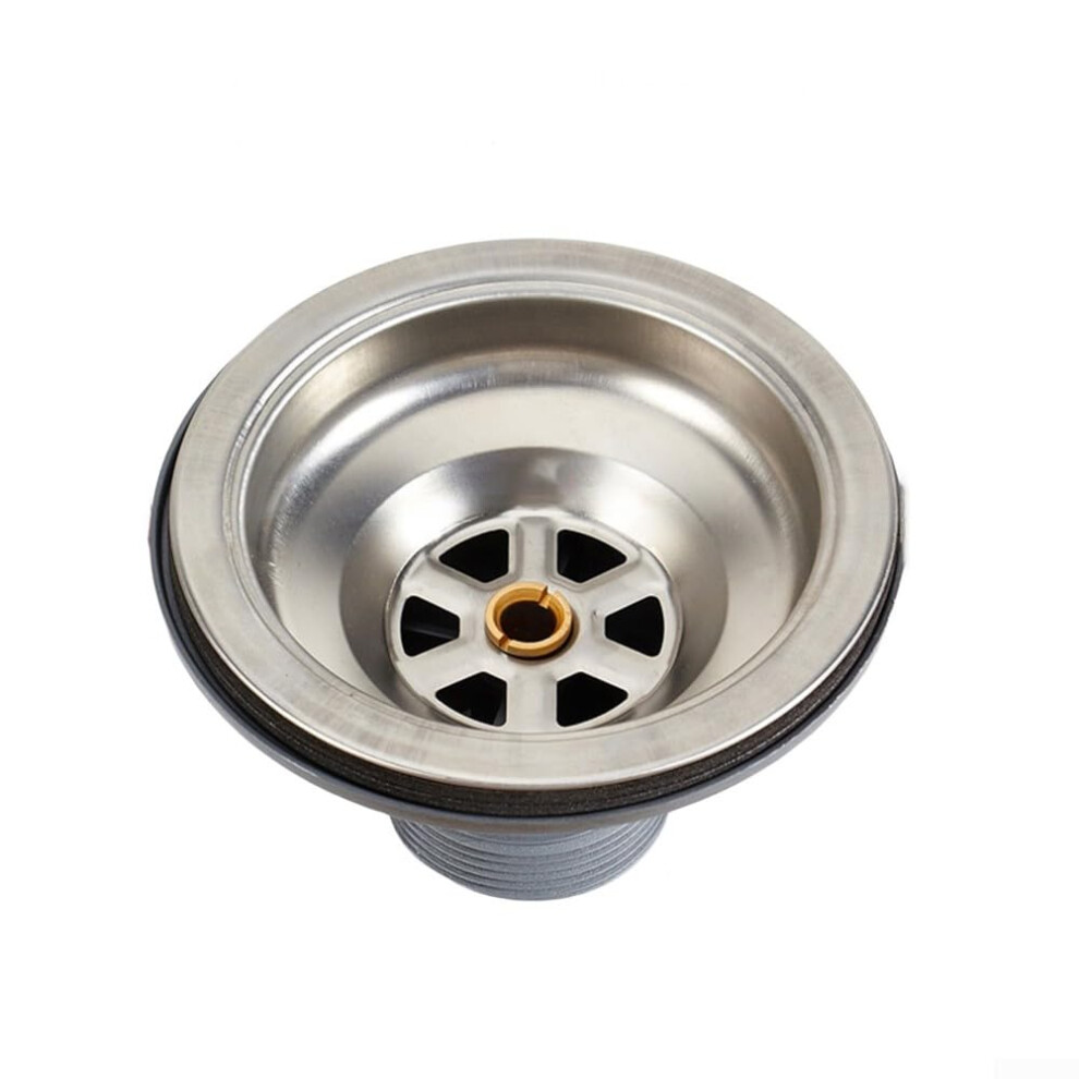 Filtration Stainless Steel Drain Strainer, Double Layer, 11Cm, Kitchen And Bathroom Sink Filter, Silver 9339159632468