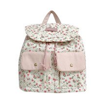 Süßer Nylon-Rucksack mit Blumenmuster für Damen und Mädchen,