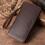 Mans Leather Wallets Blocking Passports Wallets Long Wallets 7