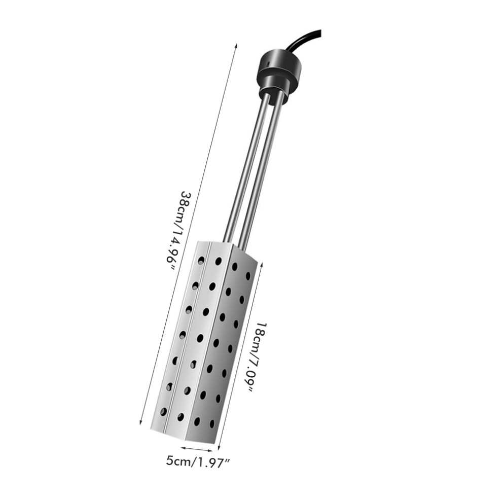 Your On-Demand Warmth Companion, Submersible Stainless Steel Heater, Fast Heating & Energy-Saving, 2500W 9061222952318
