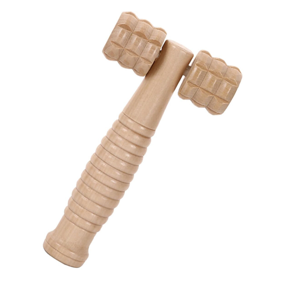 Wooden Facial Roller Massager Portable TravelSize Handheld Facial Massage Tool Natural Wood Smooth Polished Surface