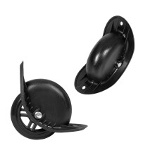 1 paire de roues de bagages en PVC, roues de valise de