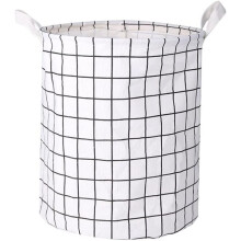 Cesto de roupa suja com armazenamento multifuncional, decoração estética para quarto de bebê, organizador com revestimento impermeável em PE,