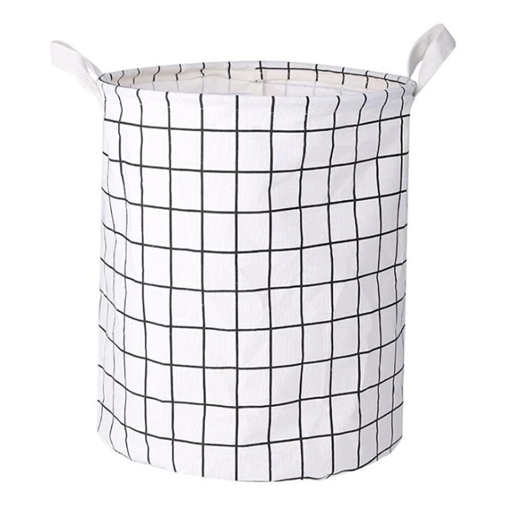 Clothes Hamper with Multi-purpose Storage, Aesthetic Room Decor for Nursery Hamper and Waterproof PE Coating Organizer, Collapsible Canvas Fabric Bin