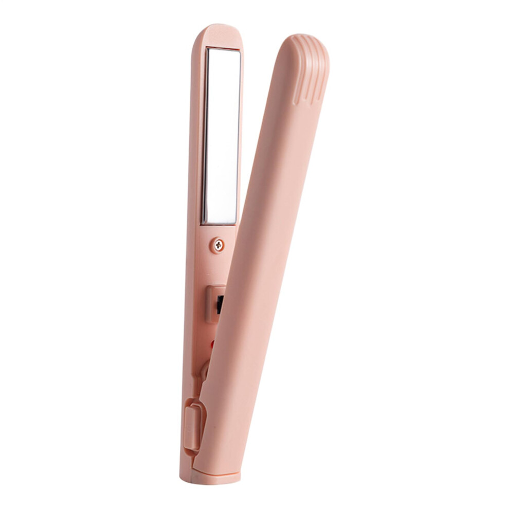 Black Flat Iron Hair Straightener Ceramic 2In1 Portable Curler And Straightener For Salon Home Travel Use Ceramic