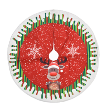 Kerstdecoratie, perfecte kerstboomrok met lichtgevend design, hoogwaardige stof voor feestelijke versieringen.
