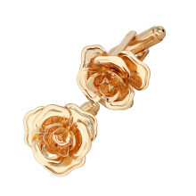 Elegante koperen Franse manchetknopen Rose Deck Comfort-Goud