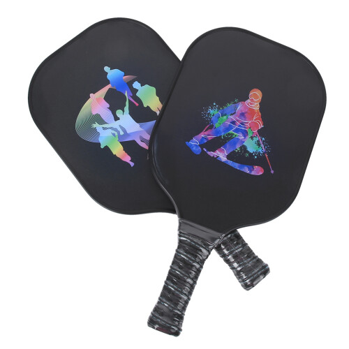 2Pcs Tragbare Carbon Fiber Pickleball Paddle Ball 2