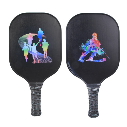 2Pcs Tragbare Carbon Fiber Pickleball Paddle Ball 1