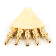 Tuinwaterornament, verstelbare fonteinsproeier met messing en roestvrijstalen mondstuk, decoratief voor landschapspleinen, parken, warmwaterbronnen,