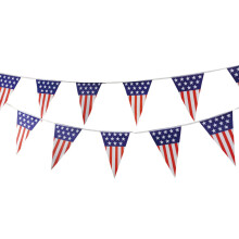 Décoration patriotique pour fête, en polyester avec cordon double épaisseur pour une meilleure durabilité, polyvalente pour diverses occasions, y