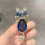 Belle broche en alliage de strass Kitty, accessoire pour la-B 7
