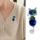 Belle broche en alliage de strass Kitty, accessoire pour la-B 3