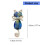 Belle broche en alliage de strass Kitty, accessoire pour la-B 4