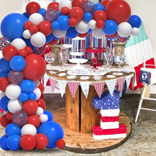 Ballons faciles à utiliser pour diverses occasions, en latex non toxique pour une sécurité optimale, décorations de fête patriotiques,