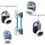 Ρολάκια πόρτας ντους με ομαλή κυλιόμενη πόρτα, ανταλλακτικά που είναι εύκολα 4