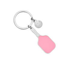 Voor Pickleball Paddle-liefhebbers Sleutelhanger Stevig-Roze