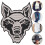 6 Stück niedlicher Wolfsjunges Patch Wolfskopf zum 5