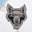 6 Stück niedlicher Wolfsjunges Patch Wolfskopf zum 8
