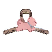 Puppy Design Hair Claw Clip Small Size Firm Plastic Metal Hair