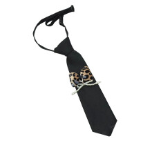 Prom Necktie With Imitation Pearls Drop Embellished Ribbon Bows