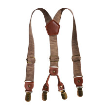 Kids Suspenders 2.5cm Width Shoulder Strap Nonslip 4 Clip Brace