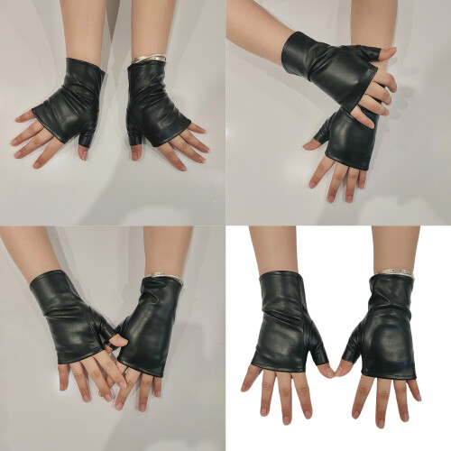 Gants sans doigts, embellissements esthétiques Punk, 1