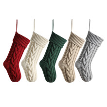 Chaussettes de Noël familiales, chaussettes de Noël en tricot torsadé de qualité supérieure pour enfants, chaussettes spacieuses et résistantes