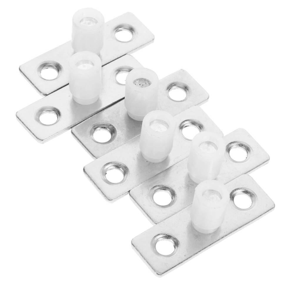 6Pcs Heavyduty Sliding Door Floor Guides With Nylon Rollers For Barn Doors And Cabinets, Smooth Quiet Sliding Hardware 9323874405179