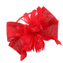 Equestrian Party Feather Bowknot Hairhoop With NonSlip Design