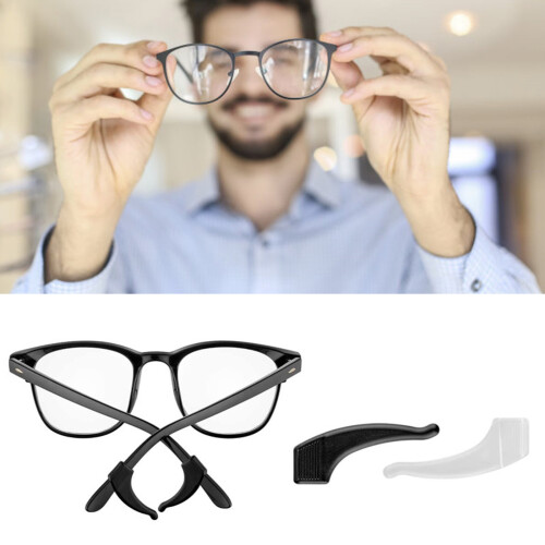Secure Hold Silicone Glasses Retainers Antislip Kits with Ear 1