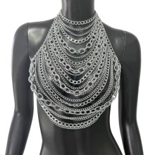 Modeborstketting Meerlaagse lichaamsketting Stijlvolle