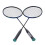Badmintonschläger-Set für 2 Spieler, leichte 3