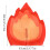 Flame Design Headgear Hat Comfortable Headpiece for School Event 6