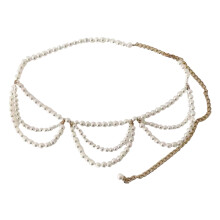 Elegant Style Adjustable Imitation Pearls Waist Chain Body