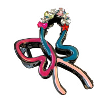 Glinsterende haarspeldjes Sterke plastic clip Rijnsteens