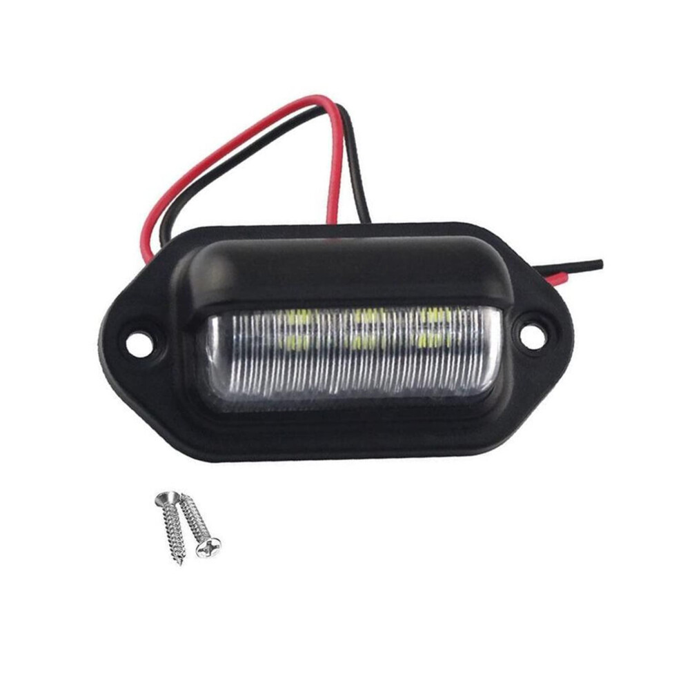 Led License Plate 6 Led Waterproof Rear Lamp For Car Truck Trailer With Bright Illumination Light 9339159633267