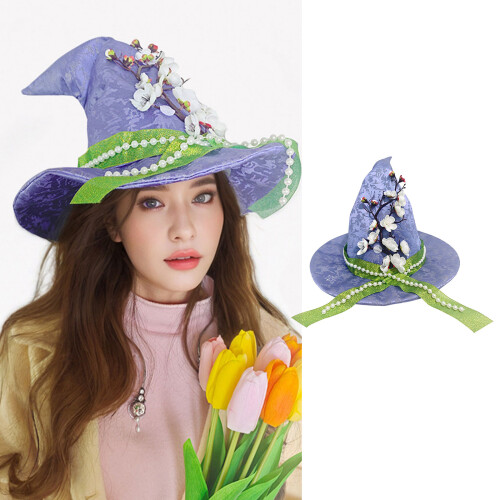 Elegant Witch Hat For Halloween Adjustable Comfortable Easter 1