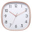 Contemporary Square Wall Clock Quiet Operations Large-rose gold 1