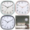 Contemporary Square Wall Clock Quiet Operations Large-rose gold 3