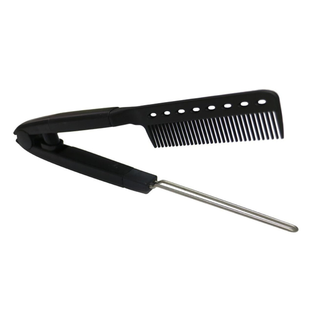 Professional Shaped Hair Straightener Comb, Ergonomic Grip, Hairdressing Tool, Styling And Straightening Hair