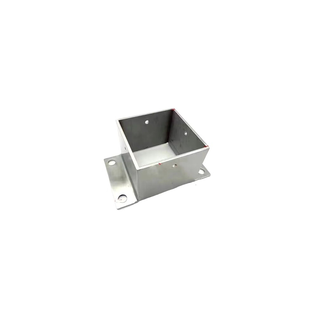 Post Base Anchor Heavy Duty Stainless Steel 85X85mm (3.3X3.3in) For Fence Pergola Porch Railing Silver 9105992787074