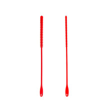 2Pcs Silicone Straw Brush Reusable Drinking Bottle-red color