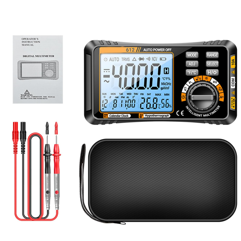 Multimeter Current Tester 4000 Counts Digital Multi Tester For Resistance Capacitance Testing 9105992787401